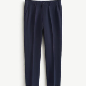 Men's Long Trousers with Front Pleats and Slim Fit