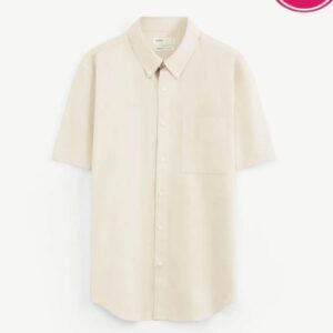 Men's Smart Short-Sleeve Shirt, 100% Cotton