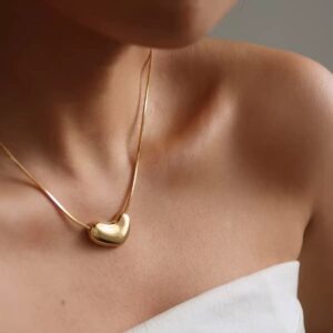 Gold Heart Necklace (PC:301)
